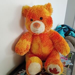 Build-A-Bear Autumn Fall Maple Leaf Teddy Bear.